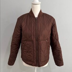 Levi's Brown Quilted Bomber Jacket
